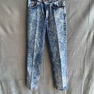 Levi's orange tab made in U.S.A Men's Blue Acid-wash Straight Jeans